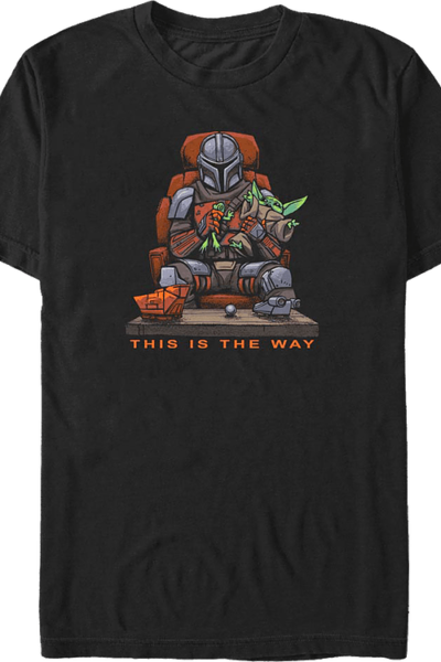 Bounty Hunter and Child The Way The Mandalorian Star Wars T-Shirt