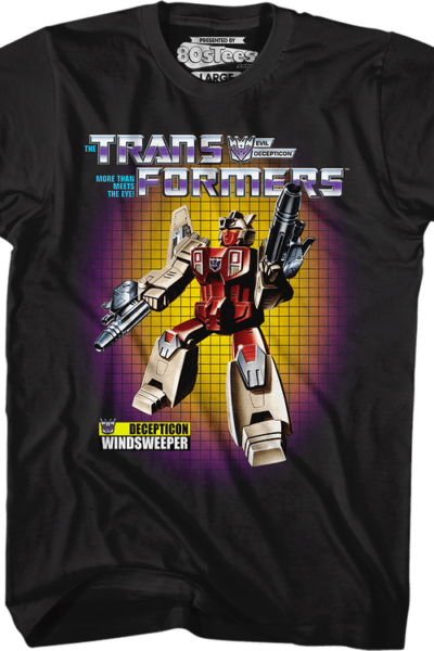 Box Art Windsweeper Transformers T-Shirt
