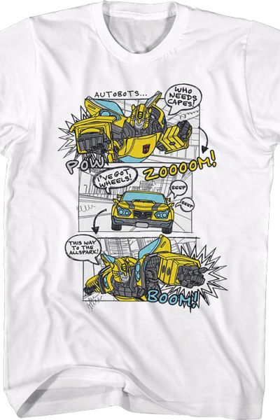 Bumblebee Comic Panels Transformers T-Shirt