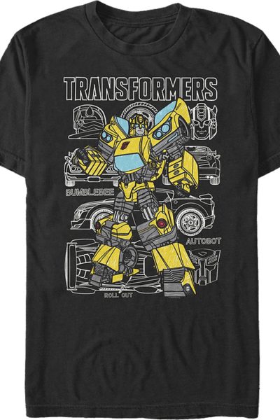 Bumblebee Diagram Transformers T-Shirt
