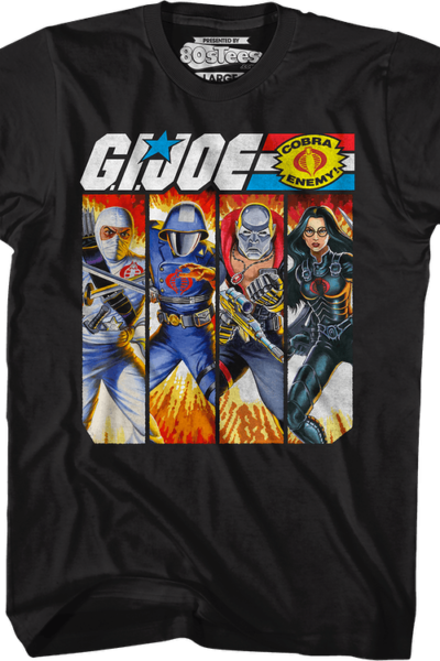Cobra Box Art Collage GI Joe T-Shirt