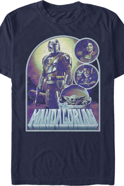 Collage Poster The Mandalorian Star Wars T-Shirt