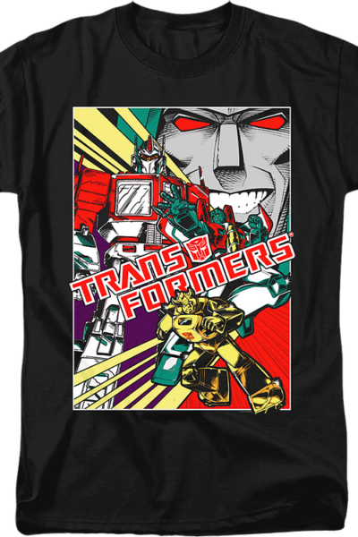 Comic Poster Transformers T-Shirt