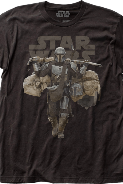 Din Djarin Heavy Lifting The Mandalorian Star Wars T-Shirt