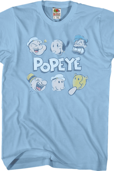 Distressed Characters Popeye T-Shirt