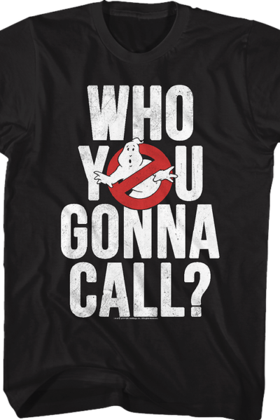 Distressed Who You Gonna Call Real Ghostbusters T-Shirt