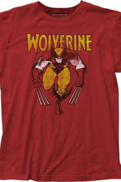 Distressed Wolverine Marvel T-Shirt