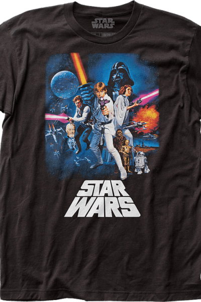Episode IV A New Hope Poster Star Wars T-Shirt