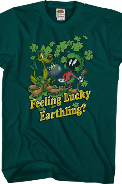 Feeling Lucky Earthling Looney Tunes T-Shirt