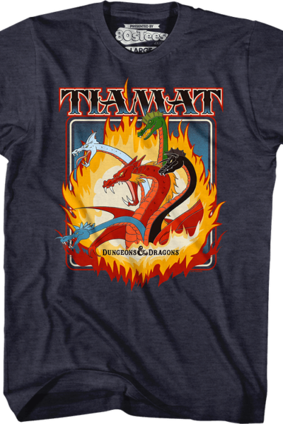 Flaming Tiamat Dungeons & Dragons T-Shirt