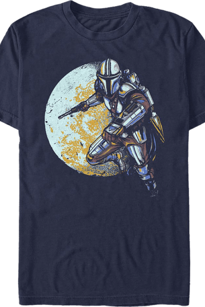 Full Moon The Mandalorian Star Wars T-Shirt