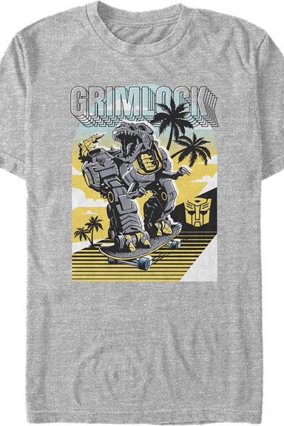Grimlock Skateboard Transformers T-Shirt