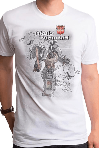 Grimlock Sketches Transformers T-Shirt