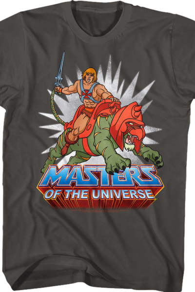 He-Man Rides Into Battle Masters of the Universe T-Shirt