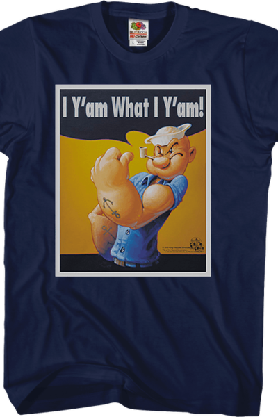 I Y’am What I Y’am Poster Popeye T-Shirt