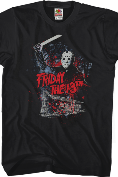 Jason Attacks Friday the 13th T-Shirt