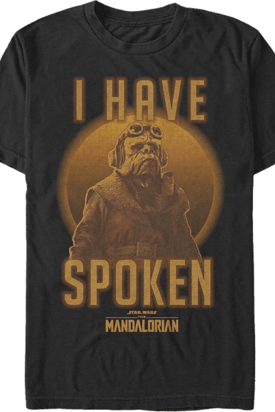 Kuiil I Have Spoken The Mandalorian Star Wars T-Shirt