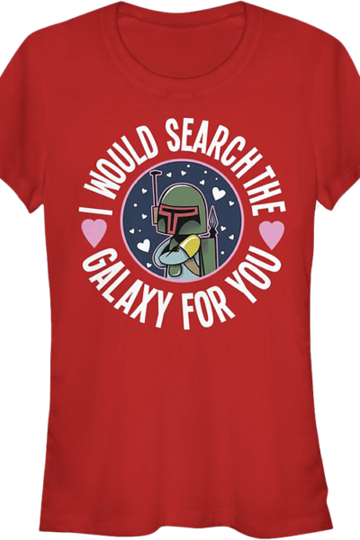 Ladies Boba Fett Search The Galaxy For You Star Wars Shirt
