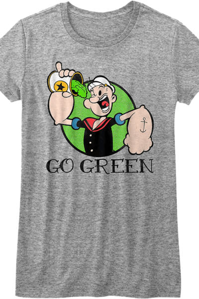 Ladies Go Green Popeye Shirt