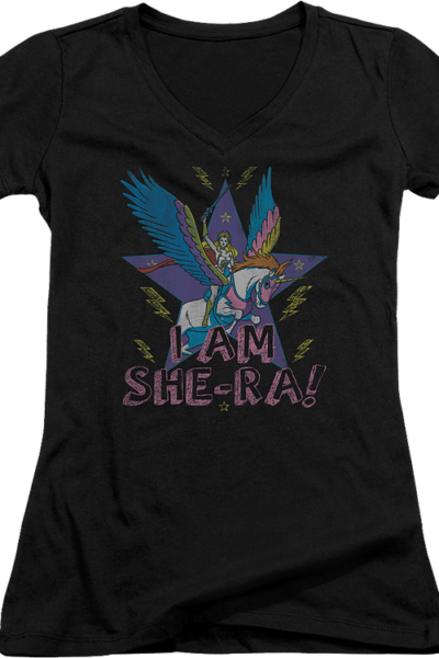 Ladies I Am She-Ra V-Neck Shirt