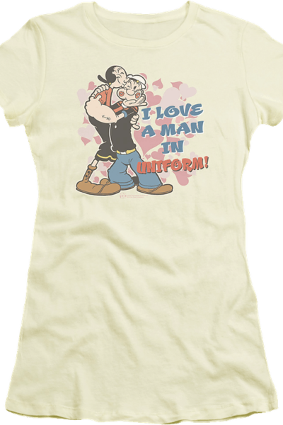 Ladies Man In Uniform Popeye Shirt