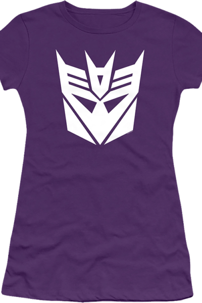 Ladies Purple Decepticons Logo Transformers Shirt