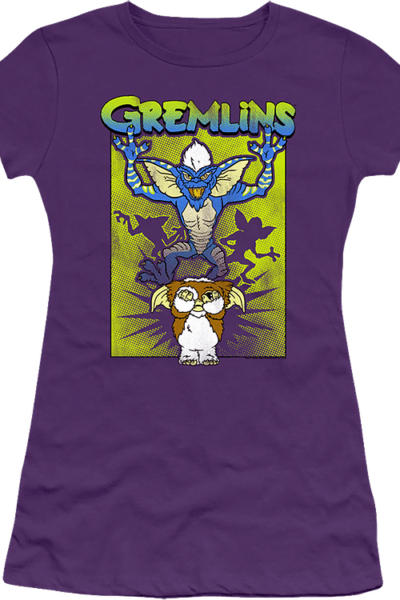 Ladies Purple Gizmo’s Nightmare Gremlins Shirt