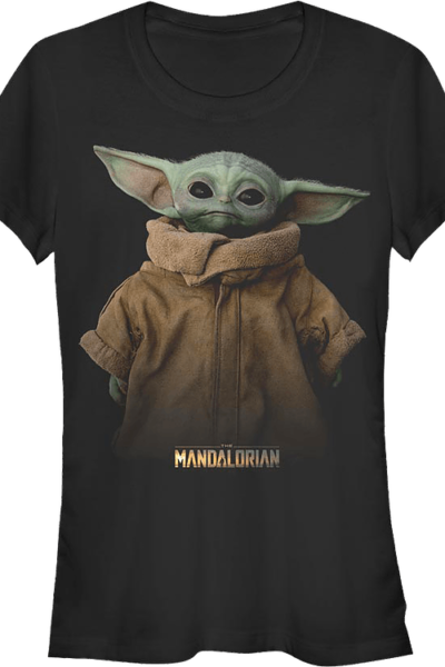 Ladies Star Wars The Mandalorian The Child Portrait Shirt