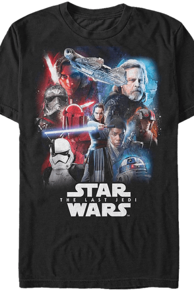 Last Jedi Collage Star Wars T-Shirt