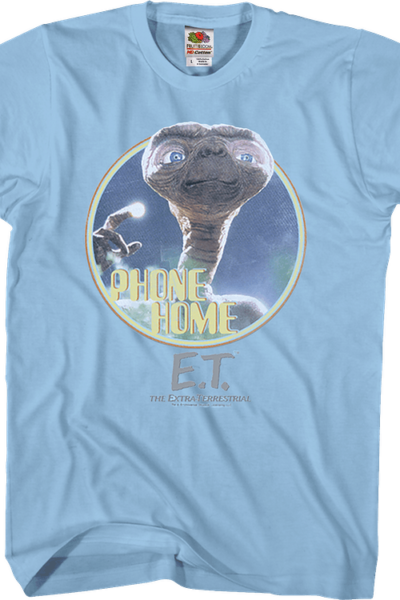 Light Blue Phone Home ET Shirt