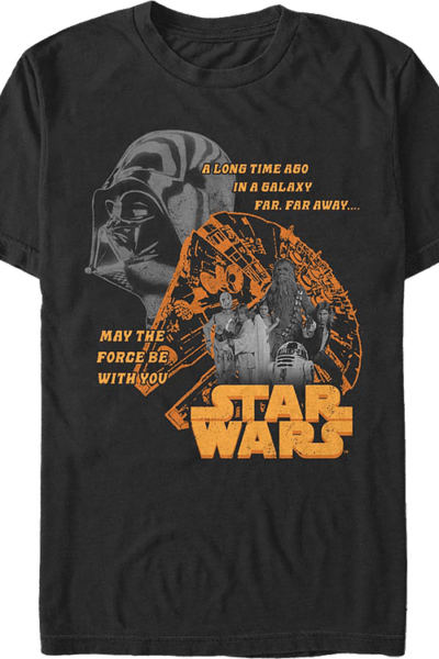 May The Force Be With You Collage Star Wars T-Shirt