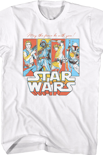May The Force Be With You Pop Art Star Wars T-Shirt