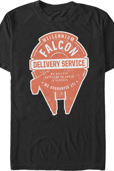Millennium Falcon Delivery Service Star Wars T-Shirt