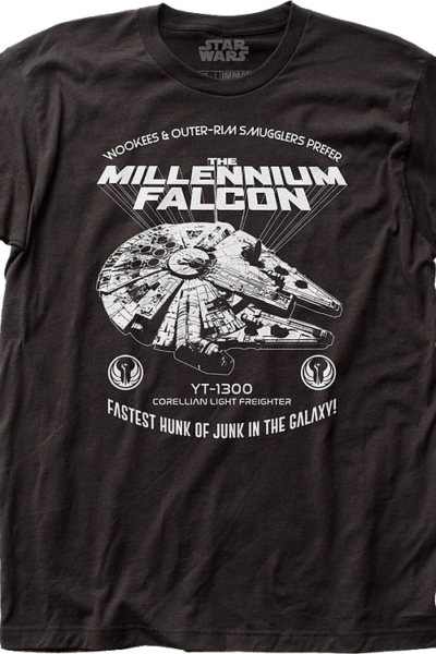 Millennium Falcon Hunk Of Junk Star Wars T-Shirt
