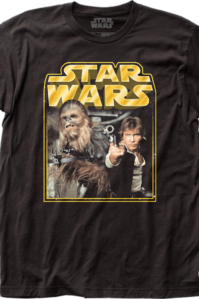 Millennium Falcon Pilots Chewbacca and Han Solo Star Wars T-Shirt