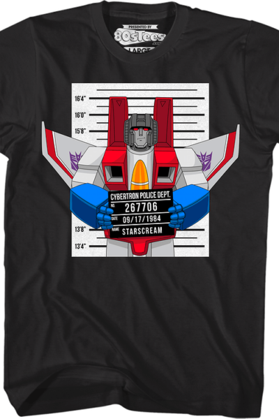 Mug Shot Starscream Transformers T-Shirt