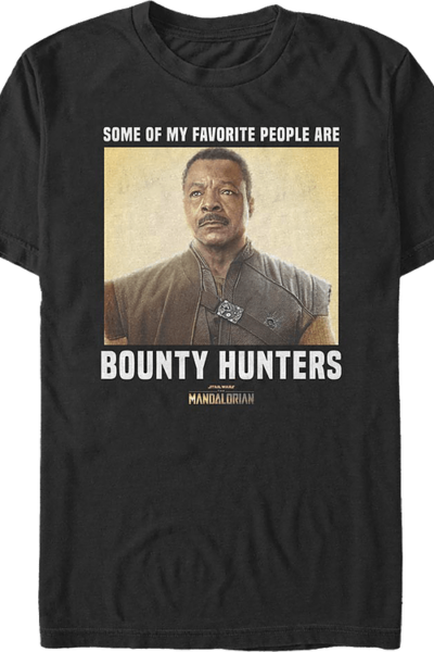 My Favorite People Are Bounty Hunters Mandalorian Star Wars T-Shirt