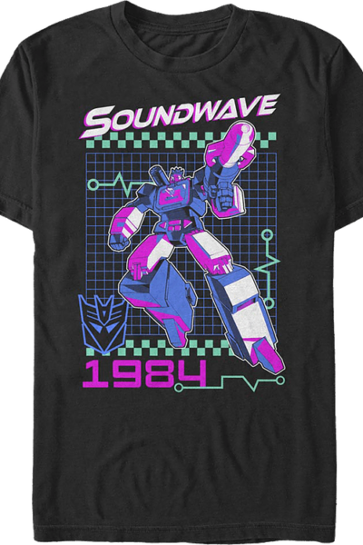 Neon Soundwave Transformers T-Shirt