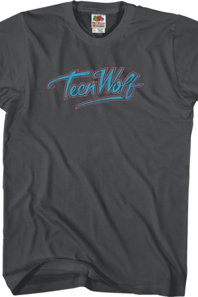 Neon Teen Wolf Logo T-Shirt