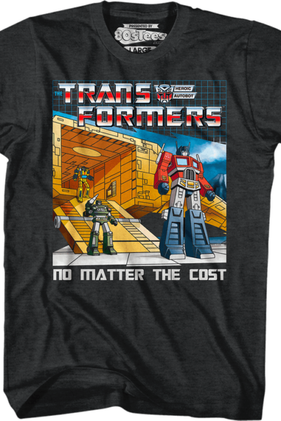 No Matter The Cost Black Heather Transformers T-Shirt