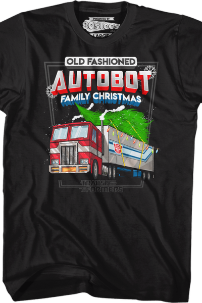 Old Fashioned Autobot Family Christmas Transformers T-Shirt