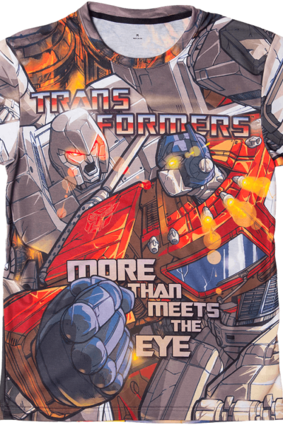 Optimus Prime vs Megatron Sublimation Shirt
