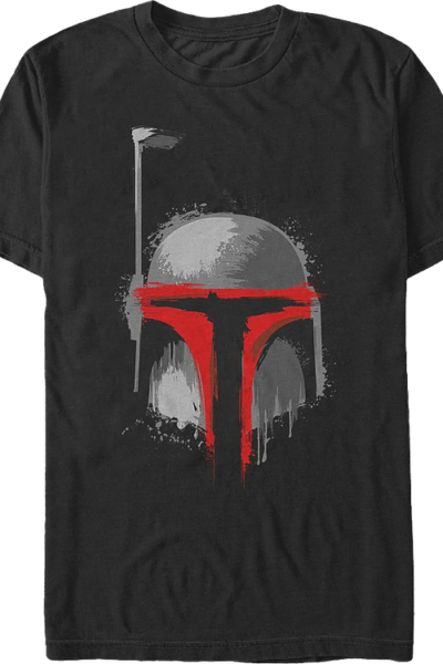 Paint Splatter Boba Fett Star Wars T-Shirt