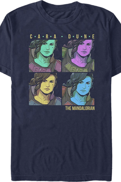 Pop Art Cara Dune Mandalorian Star Wars T-Shirt