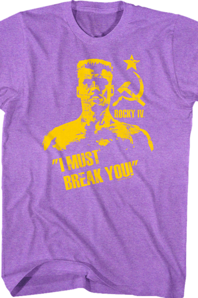 Purple Ivan Drago Rocky T-Shirt