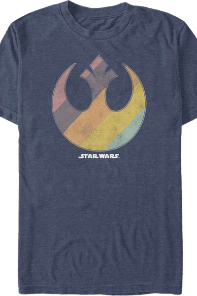Rainbow Rebel Alliance Logo Star Wars T-Shirt