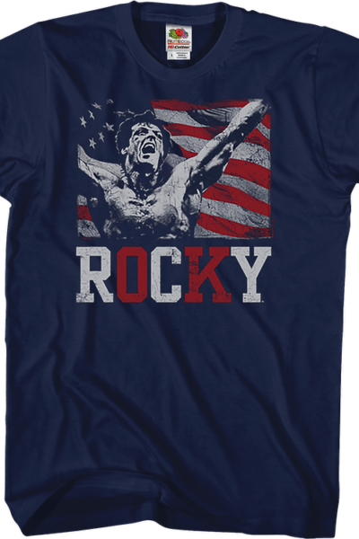 Red White and Blue Rocky T-Shirt