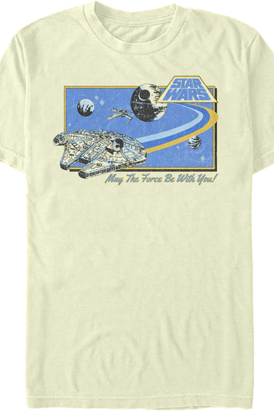 Retro May The Force Be With You Star Wars T-Shirt