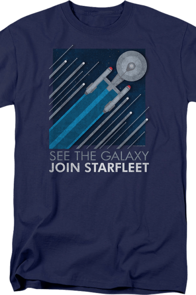 See The Galaxy Join Starfleet Star Trek T-Shirt