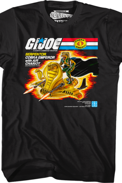 Serpentor Air Chariot Box Art GI Joe T-Shirt